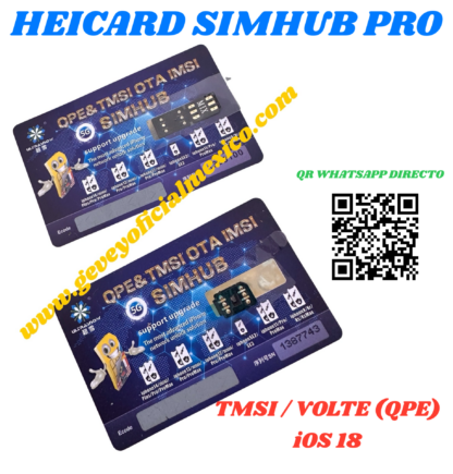 HEICARD SIMHUB PRO PARA IOS 18